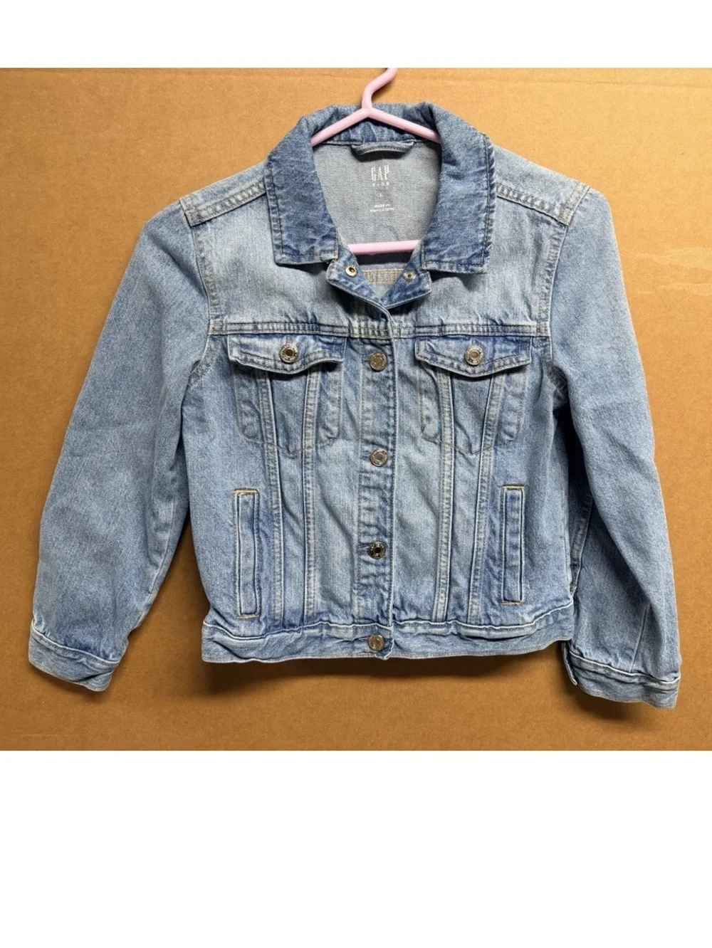GAP Kids Washed Blue Denim Jacket